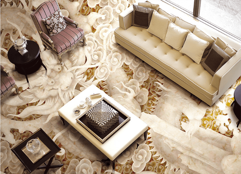 3D Dragon Floor Mural Wallpaper AJ Wallpaper 2