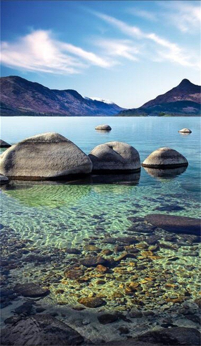 3D clear river door mural Wallpaper AJ Wallpaper