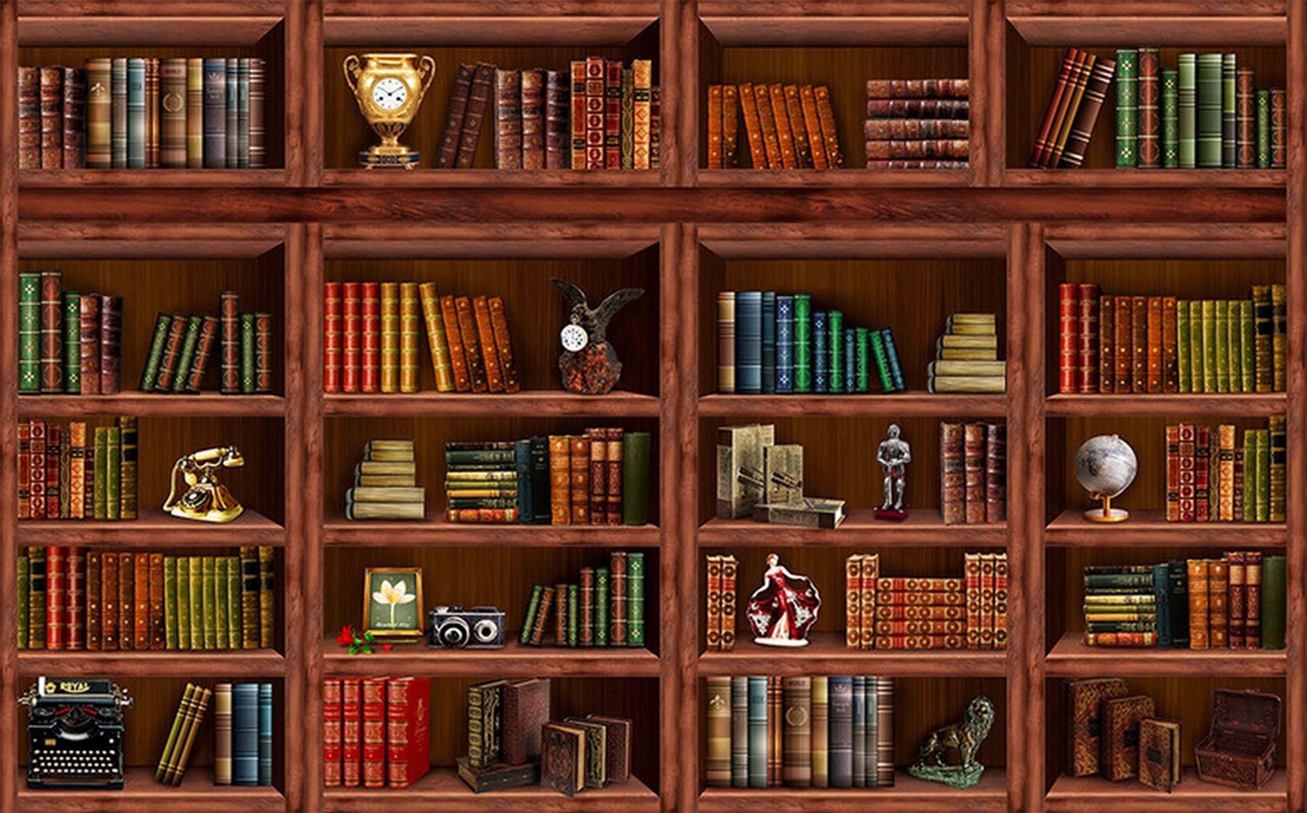 3D Bookcase 62 Garage Door Mural Wallpaper AJ Wallpaper