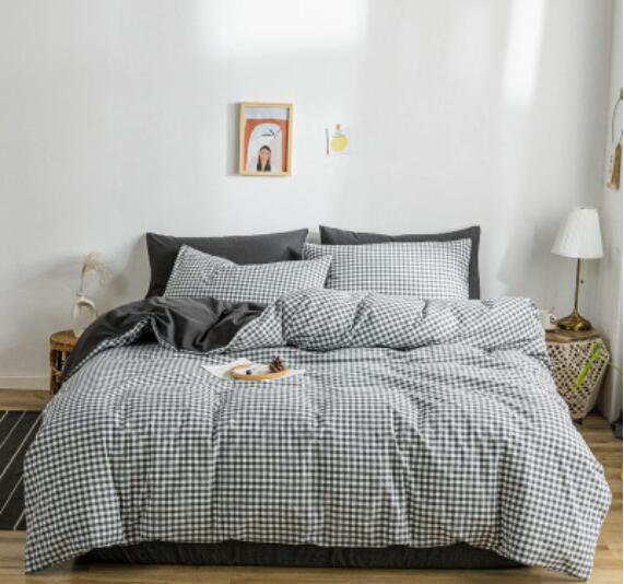3D Light Gray Grid 15043 Bed Pillowcases Quilt