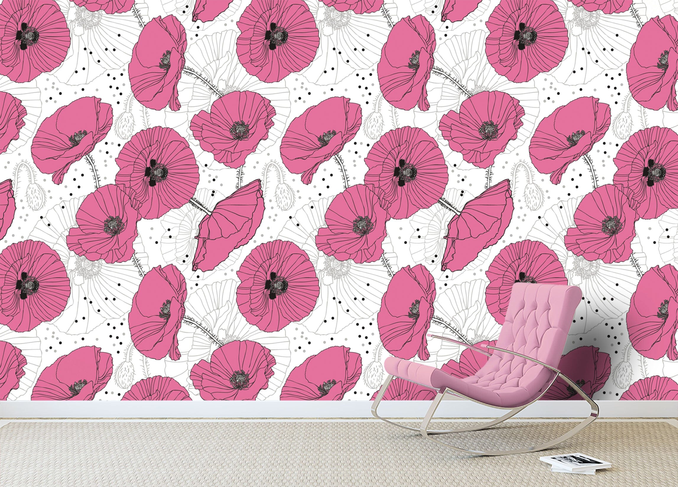 3D Pink Trumpet Flower 321 Wallpaper AJ Wallpaper 2