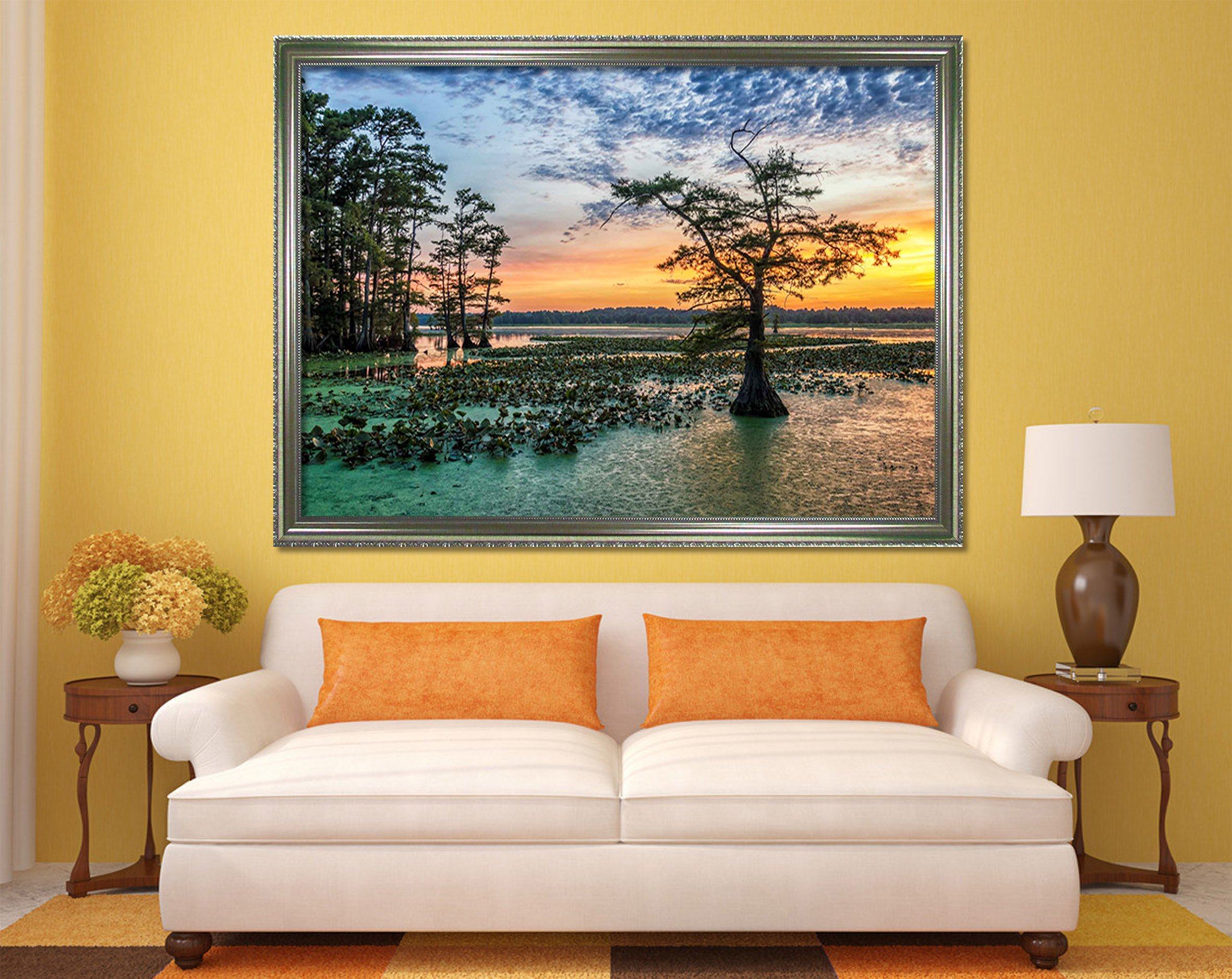 3D Lonely Tree 179 Fake Framed Print Painting Wallpaper AJ Creativity Home