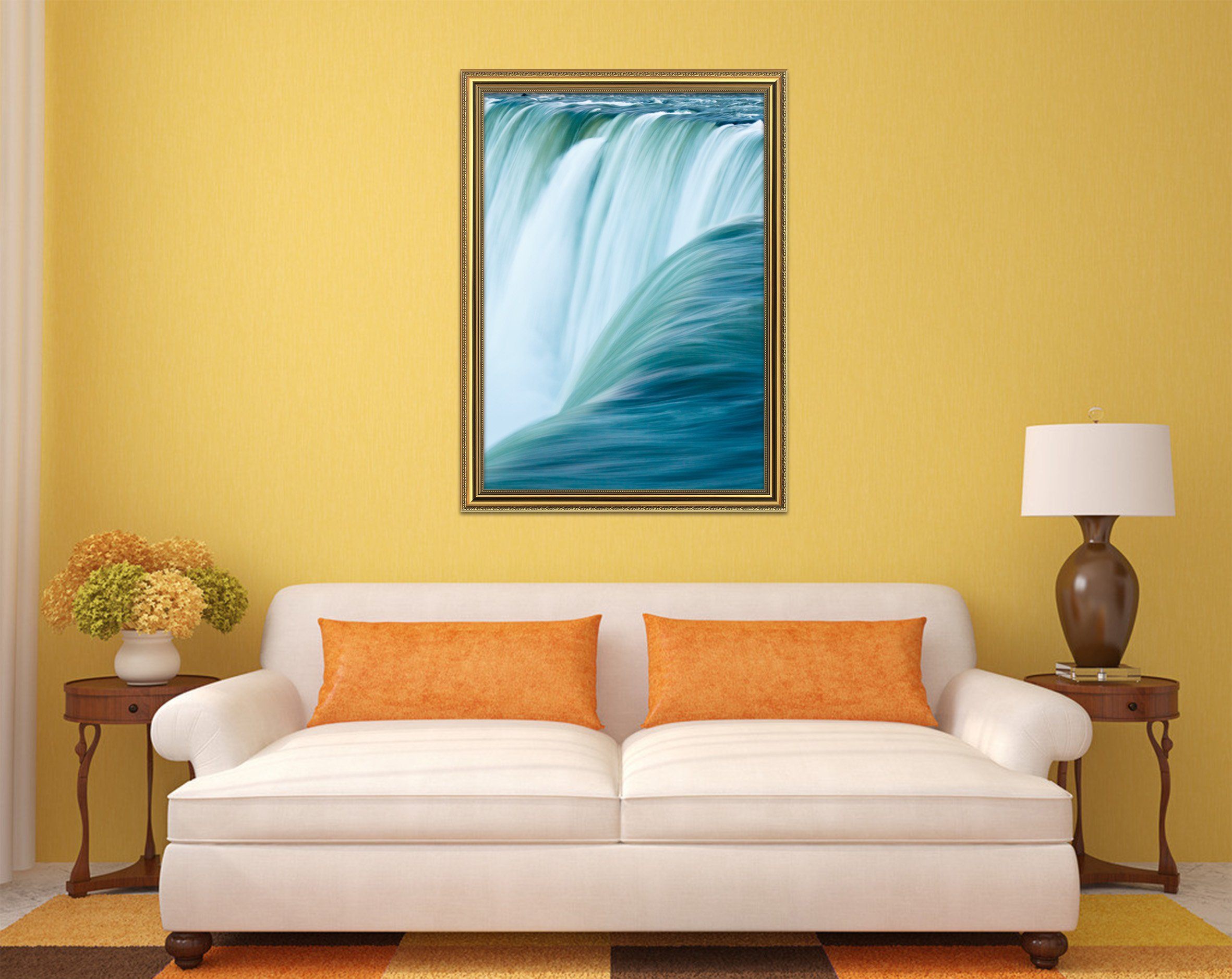 3D Great Falls Rapids 002 Fake Framed Print Painting Wallpaper AJ Creativity Home