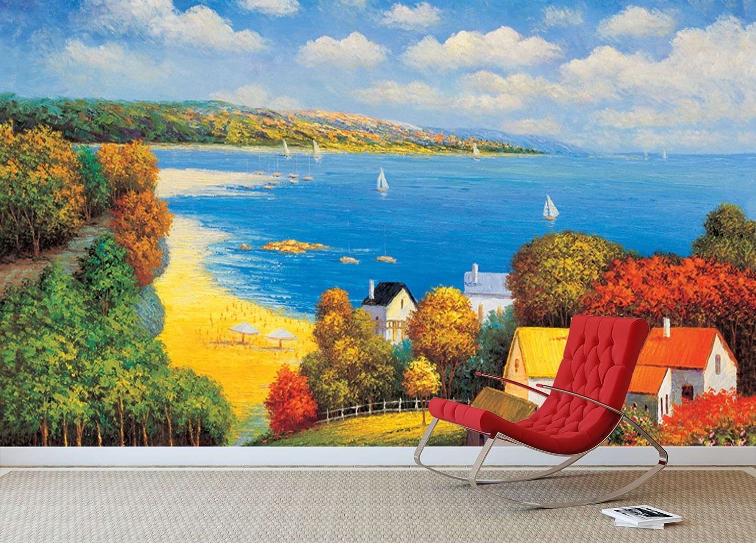 Beach Village Wallpaper AJ Wallpaper