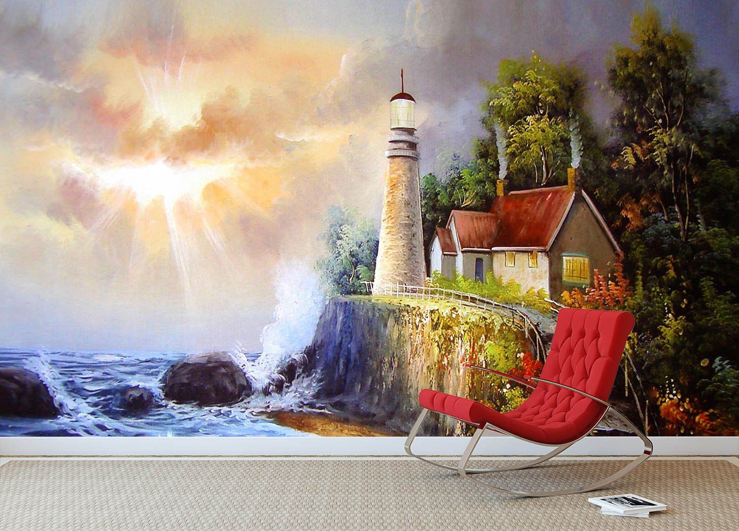 Sea Coast Cottage Wallpaper AJ Wallpaper