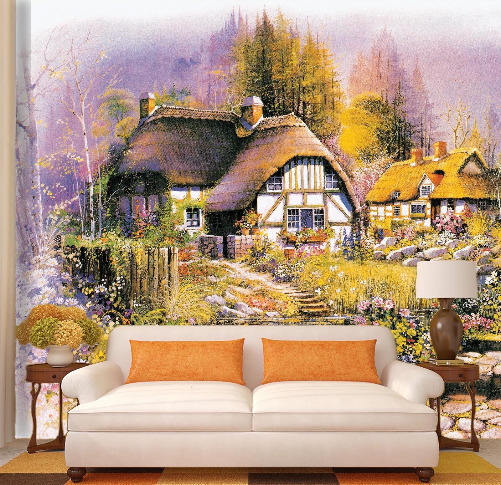 Village Natural Scenery Wallpaper AJ Wallpaper