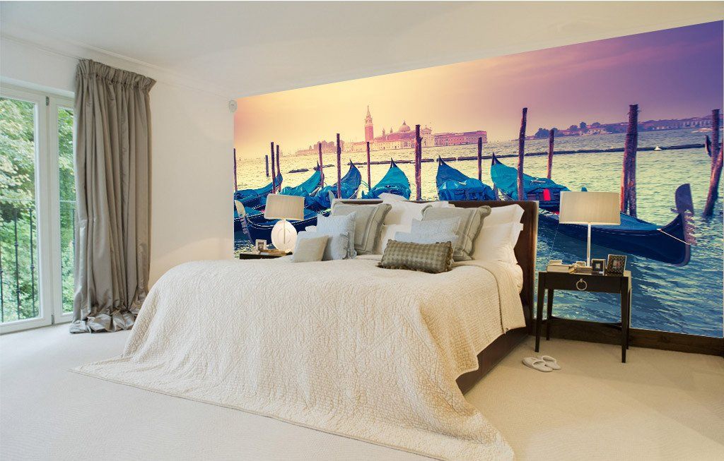 Curved Boats Wallpaper AJ Wallpaper