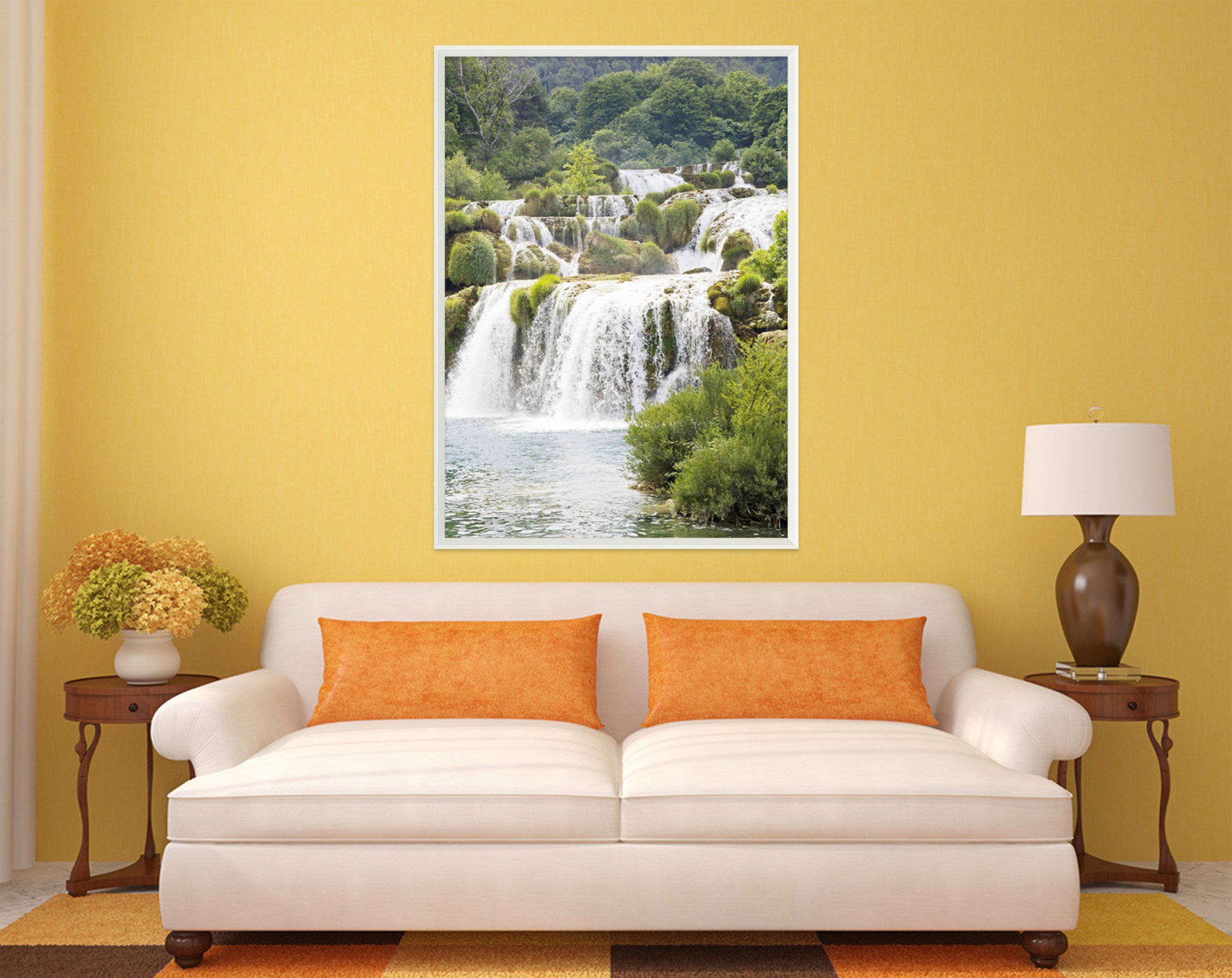 3D River Forest 139 Fake Framed Print Painting Wallpaper AJ Creativity Home