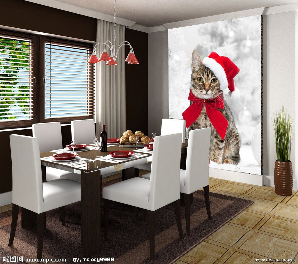 Christmas Cat Wallpaper AJ Wallpaper