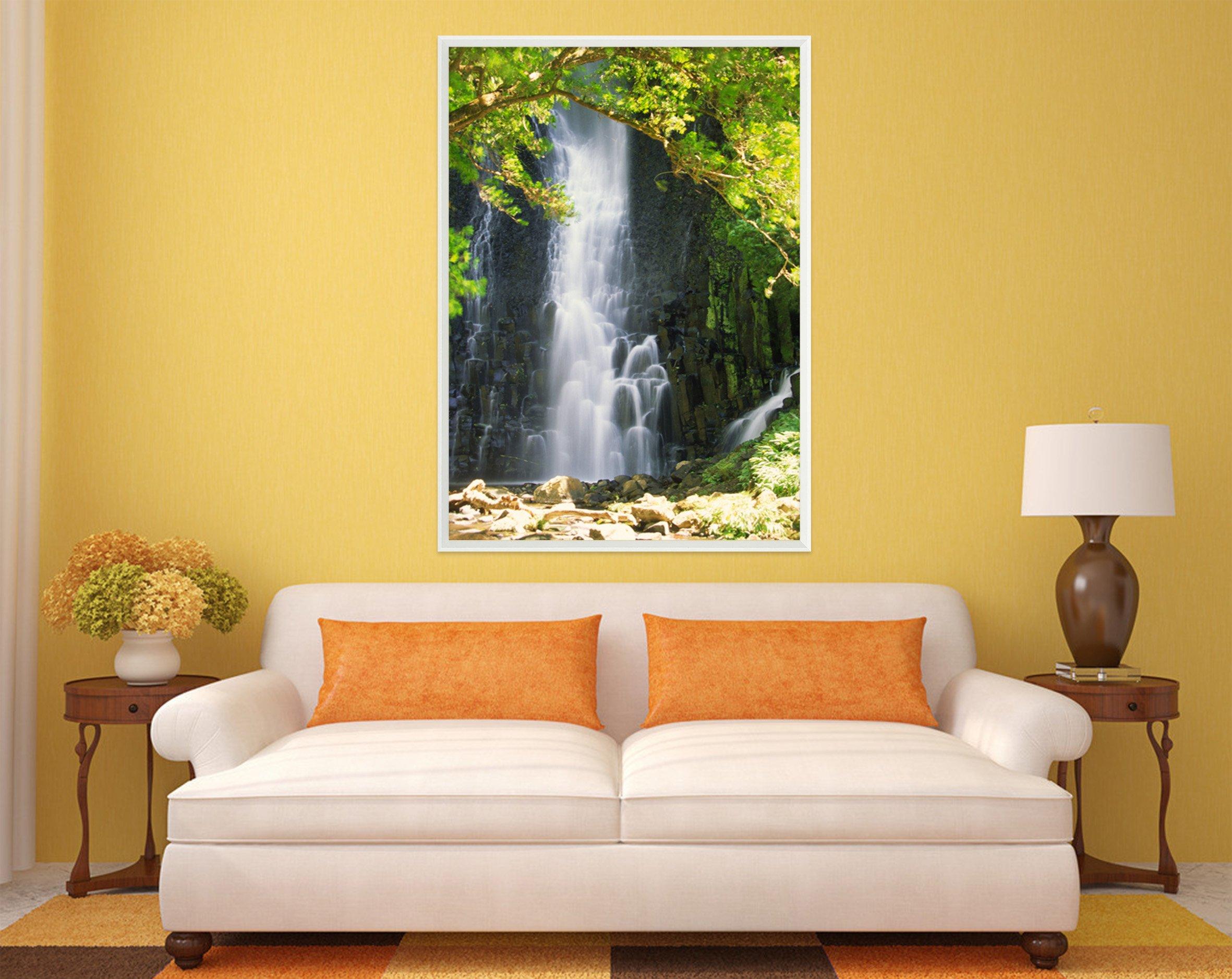 3D Precipitous Rock 063 Fake Framed Print Painting Wallpaper AJ Creativity Home