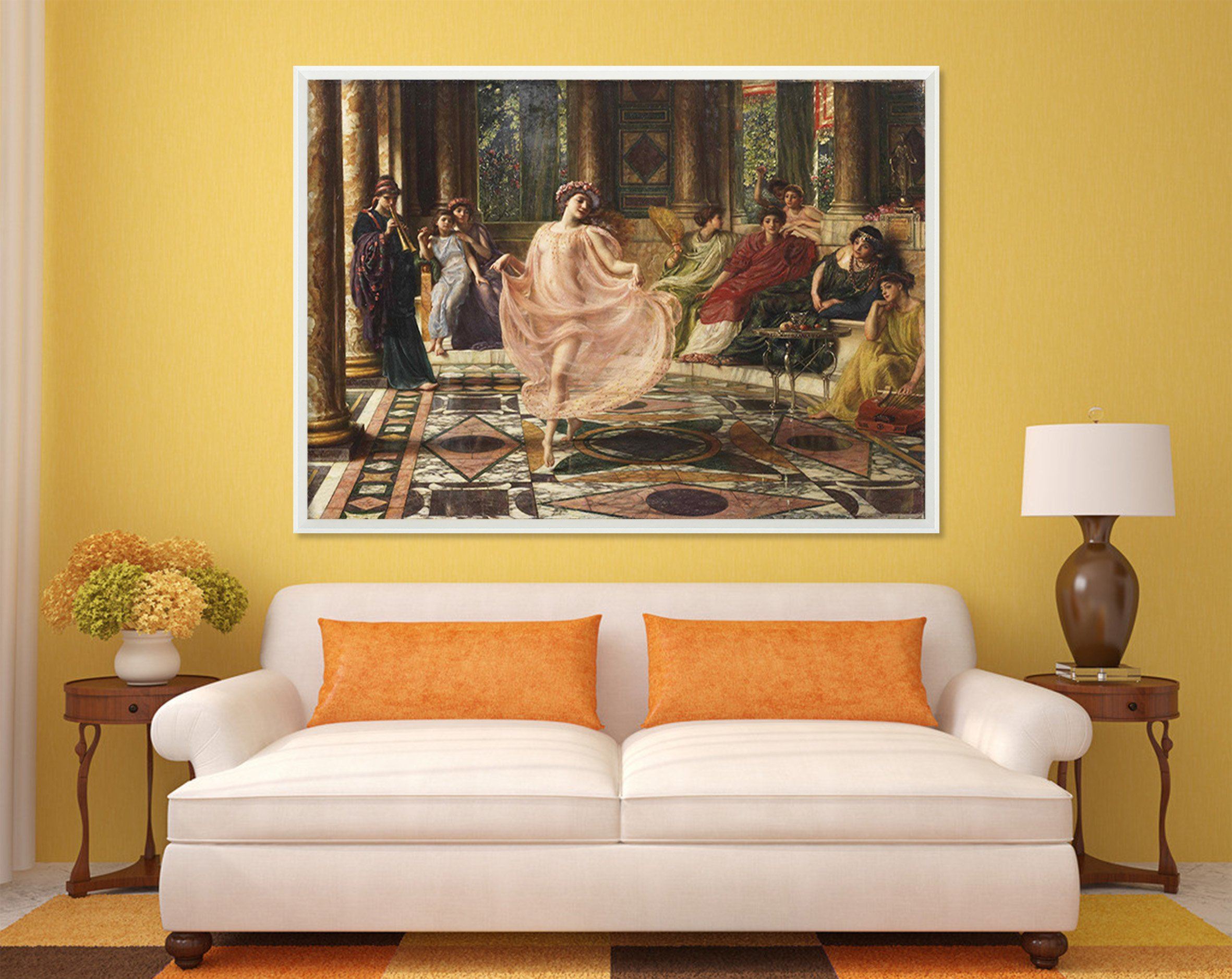 3D Woman Dancing 138 Fake Framed Print Painting Wallpaper AJ Creativity Home