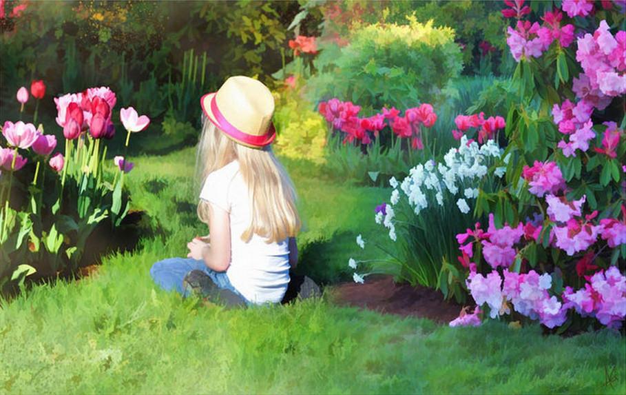 3D Grassland Pretty Girl 310 Garage Door Mural Wallpaper AJ Wallpaper