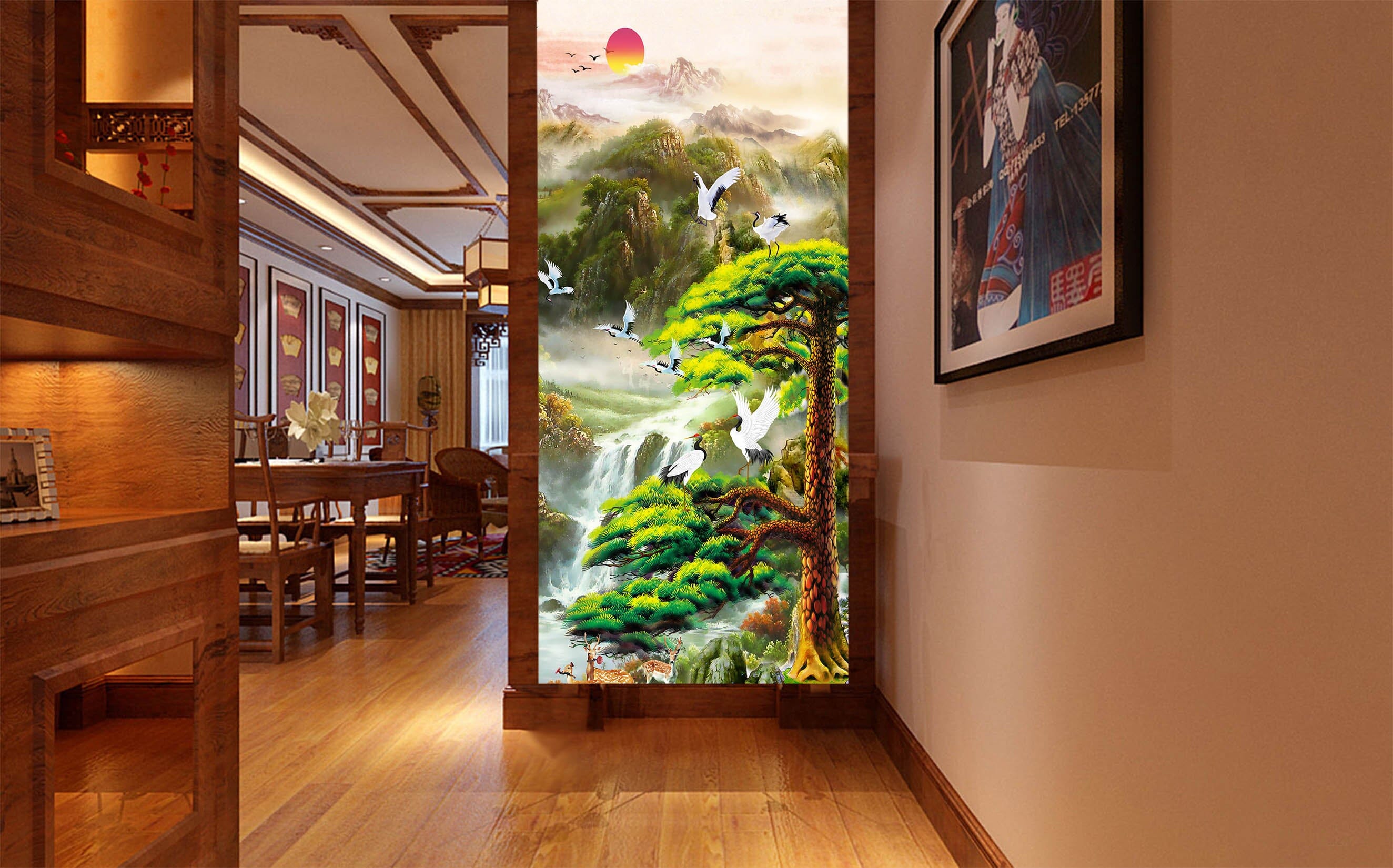 3D Valley Birds 3033 Wall Murals Wallpaper AJ Wallpaper 2