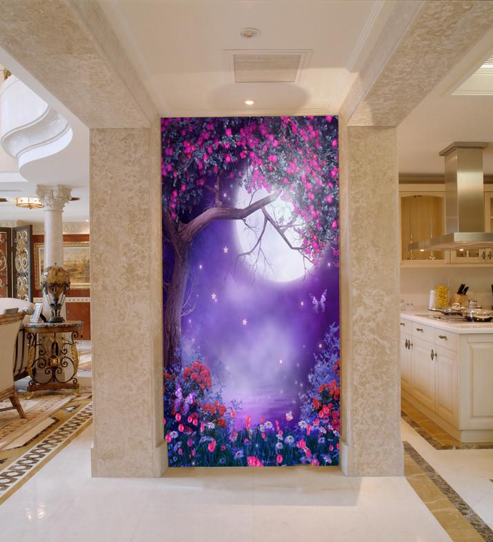 Flowers Under The Moon Wallpaper AJ Wallpaper