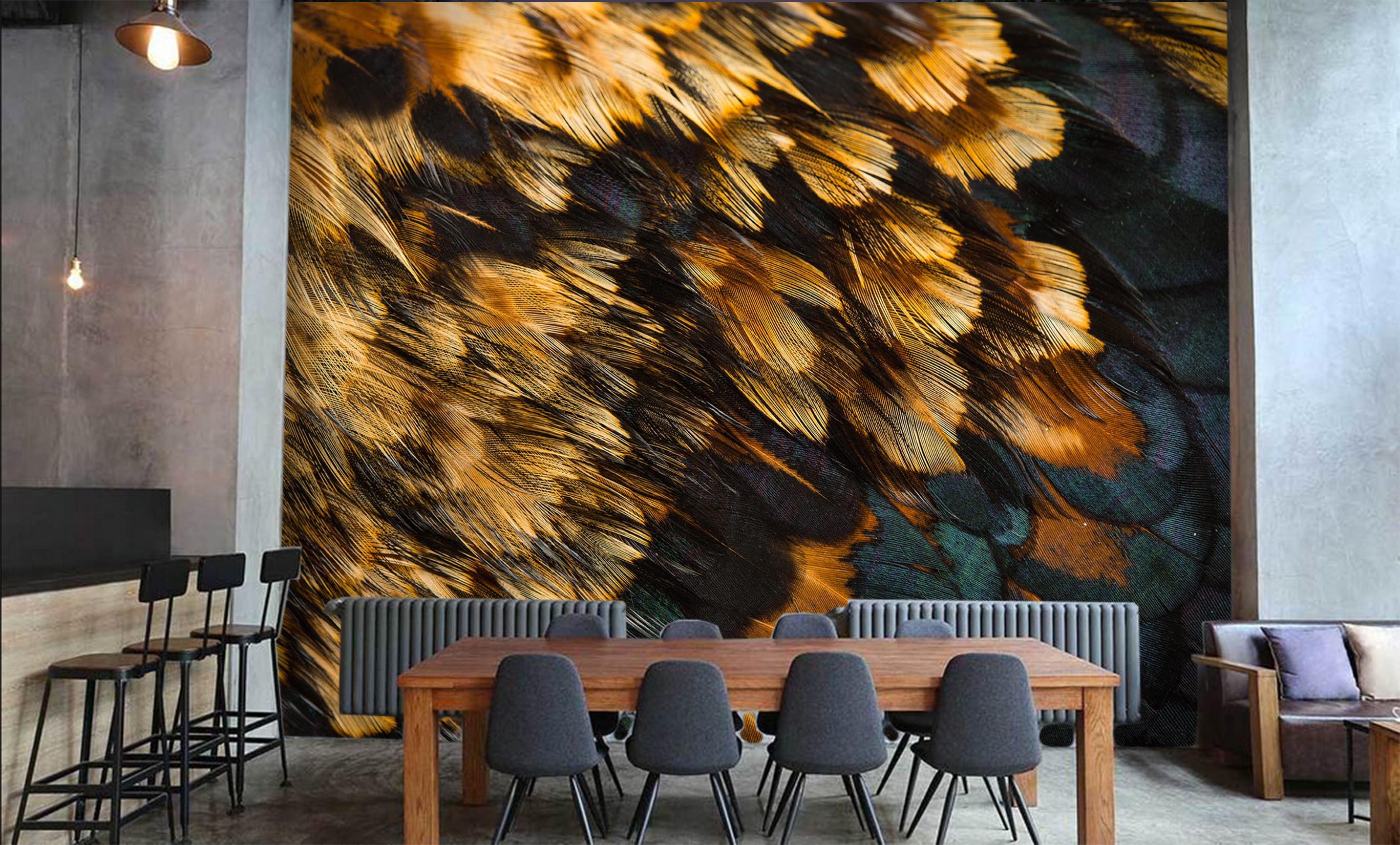3D Feather Texture 045 Wall Murals