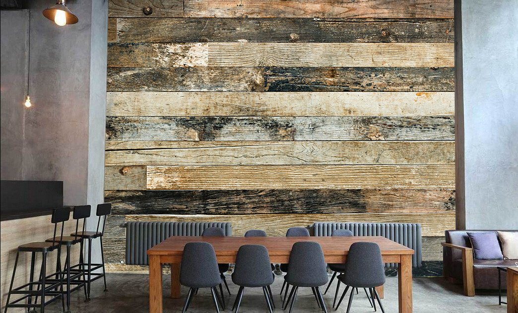 Mottled Boards Wallpaper AJ Wallpaper