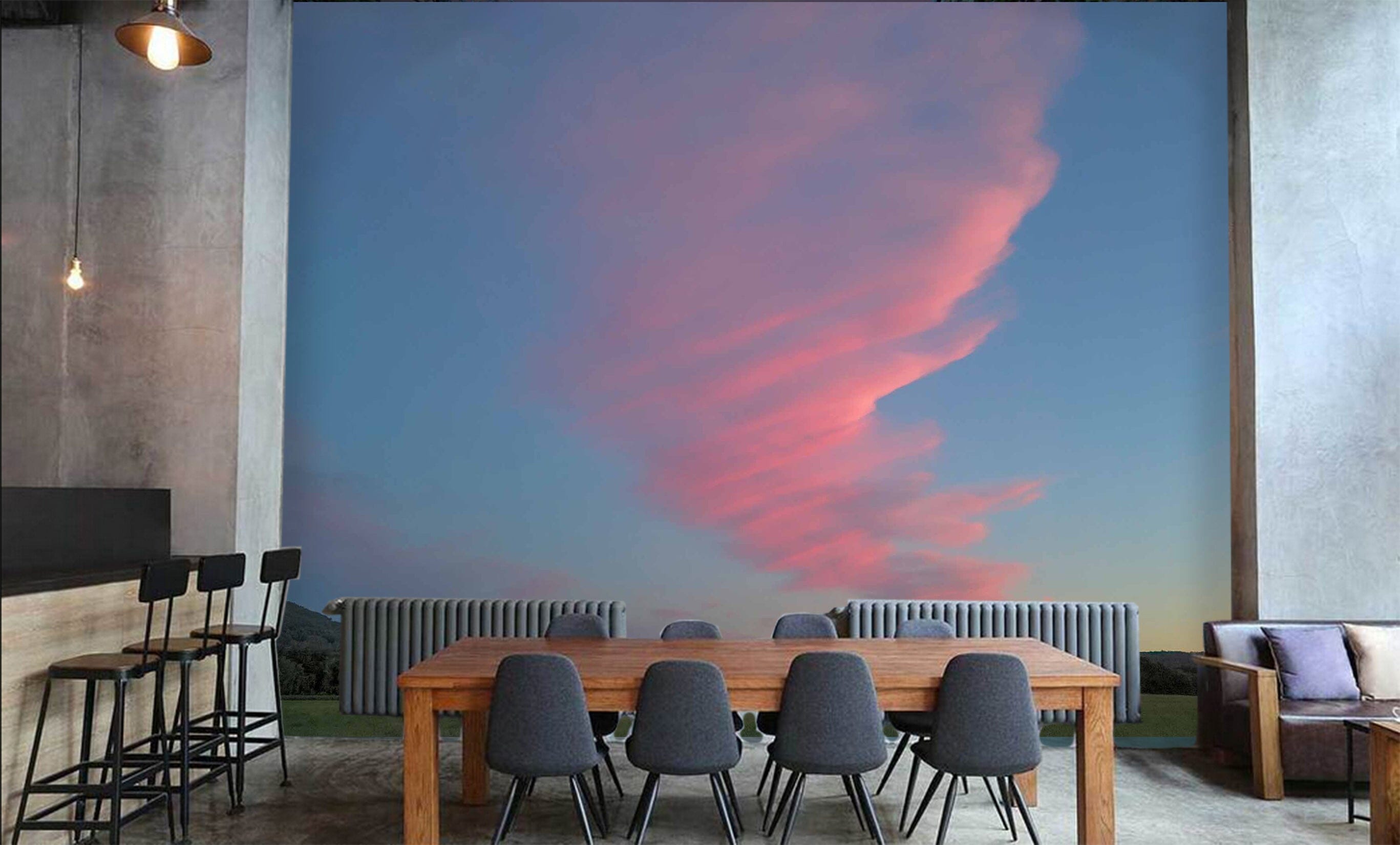 3D Pink Clouds 130 Jerry LoFaro Wall Mural Wall Murals Wallpaper AJ Wallpaper 2