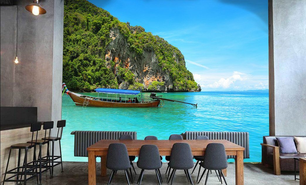 Sea Sightseeing Boat Wallpaper AJ Wallpaper