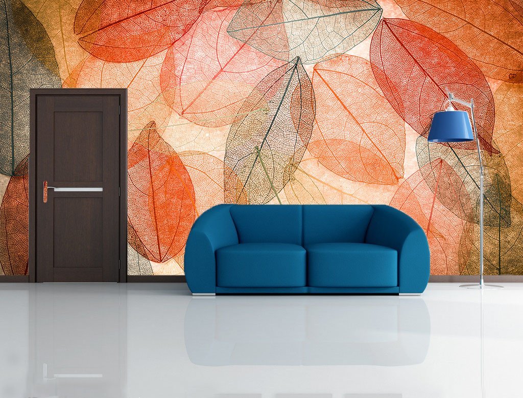 3D Transparent Leaf 036 Wallpaper AJ Wallpaper