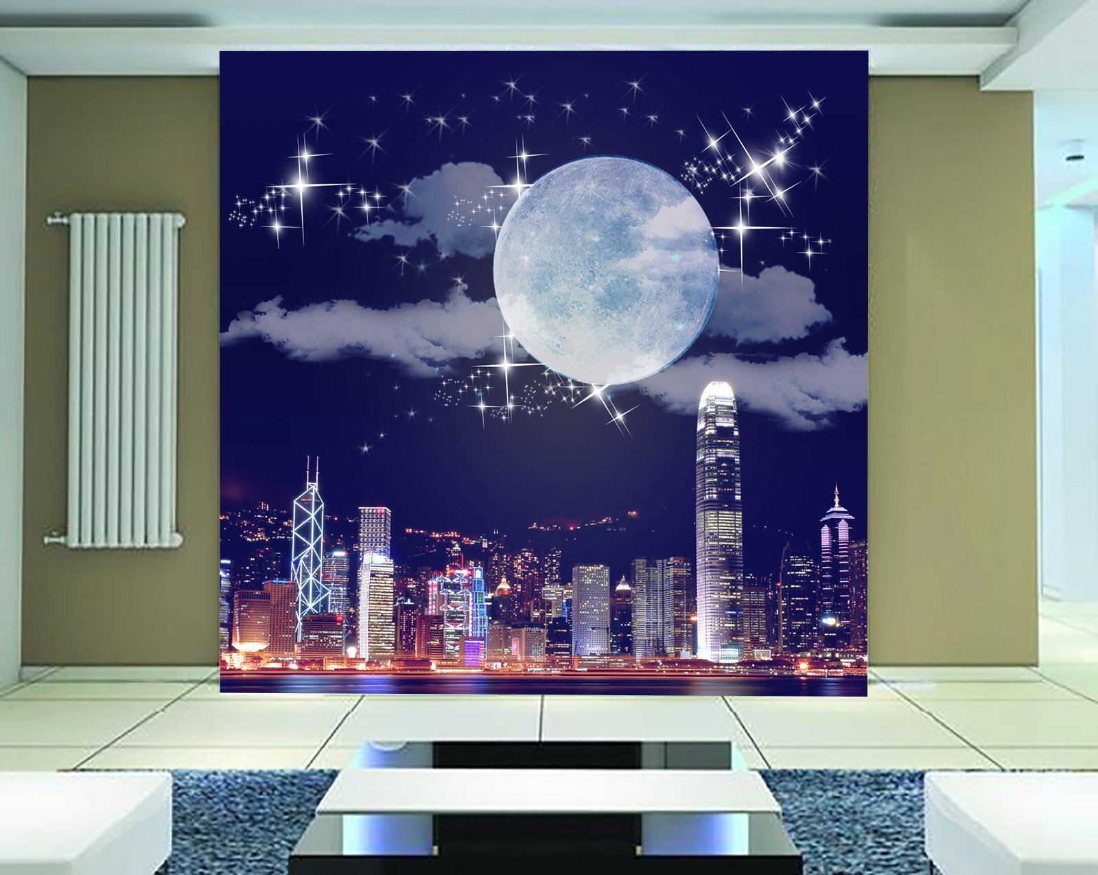 3D Bright Moon Castle 341 Wallpaper AJ Wallpaper