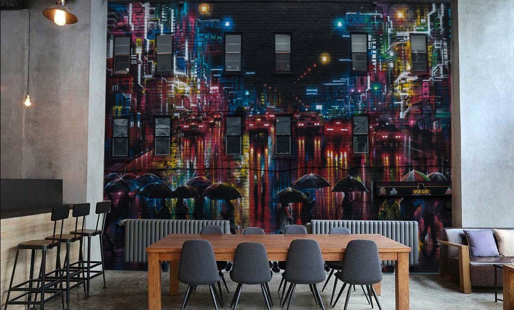 3D Brilliant City 037 Wallpaper AJ Wallpaper