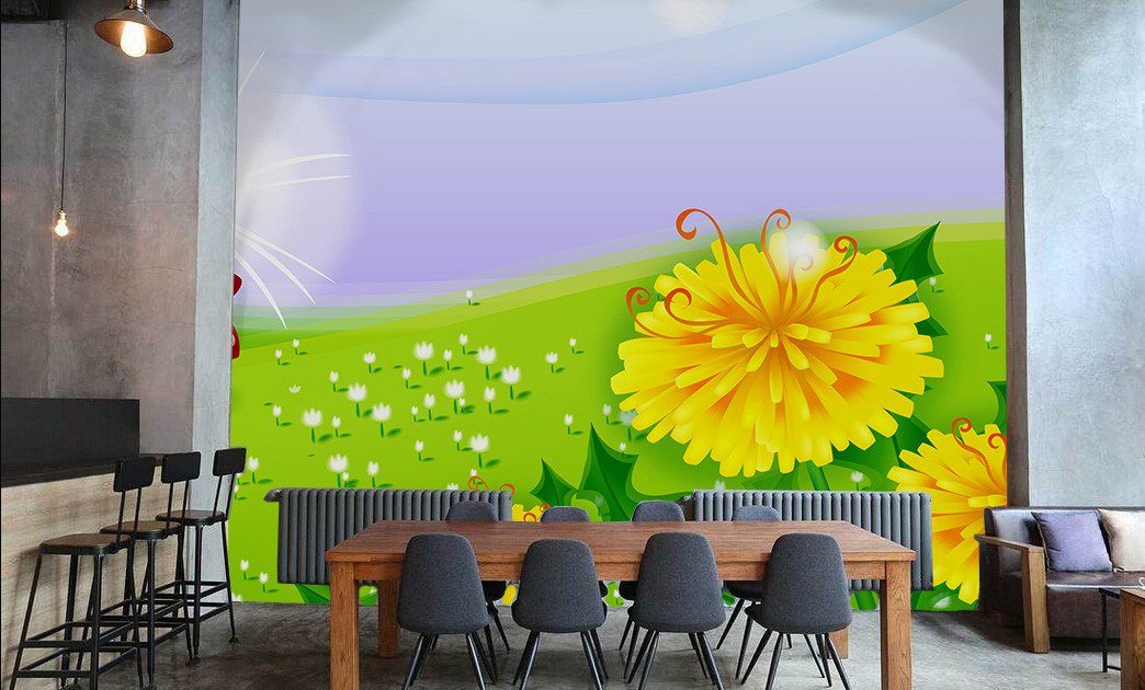 Bright Yellow Blossoms Wallpaper AJ Wallpaper