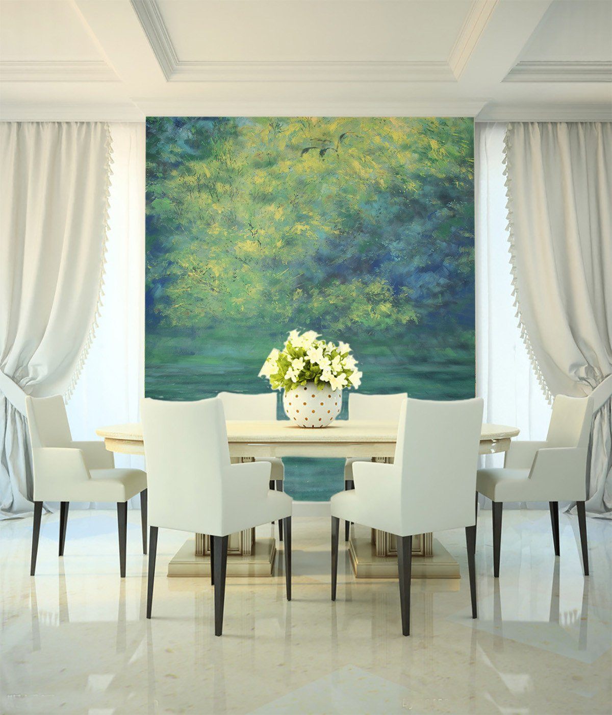 Misty Landscape Wallpaper AJ Wallpaper