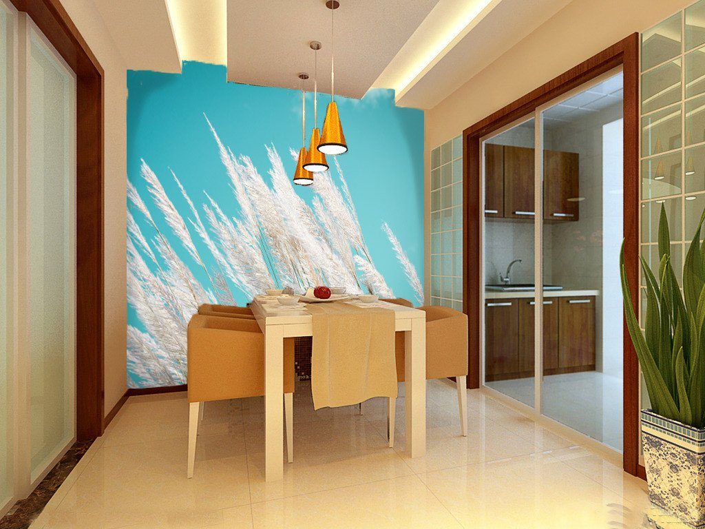 Reeds Flowers Wallpaper AJ Wallpaper