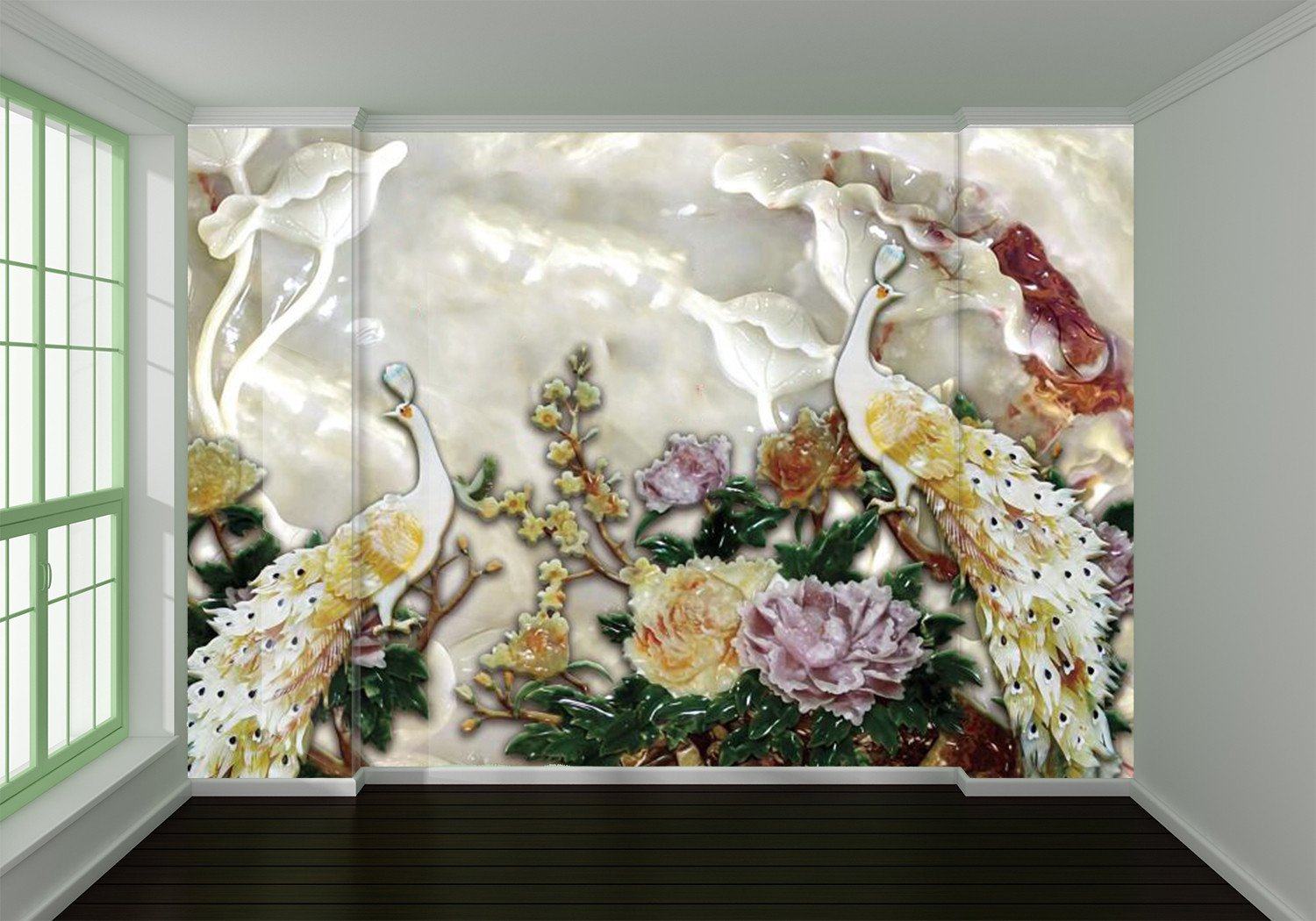 Oil Painting Peony 92 Wallpaper AJ Wallpaper 1