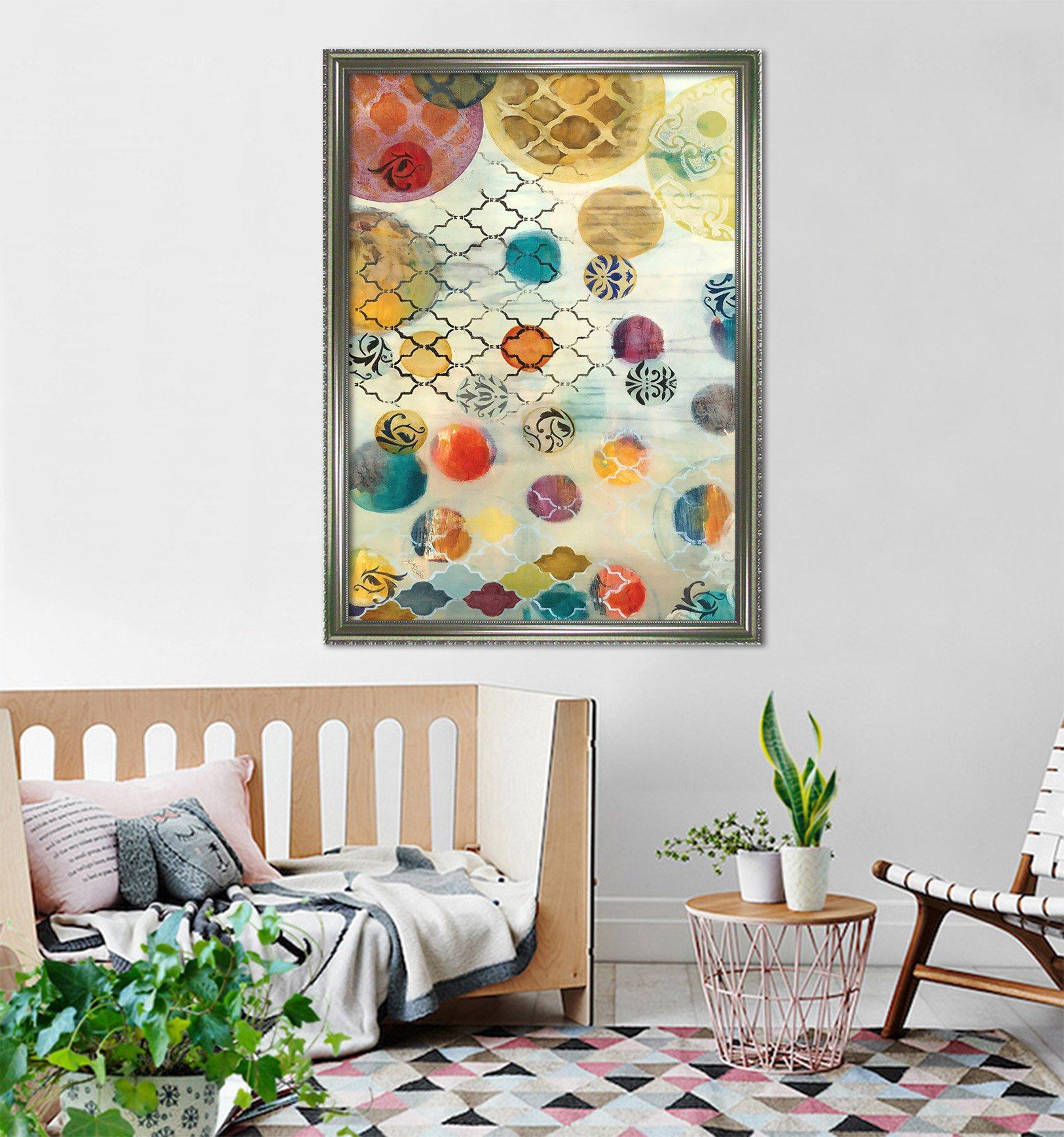 3D Colorful Balls 115 Fake Framed Print Painting Wallpaper AJ Creativity Home