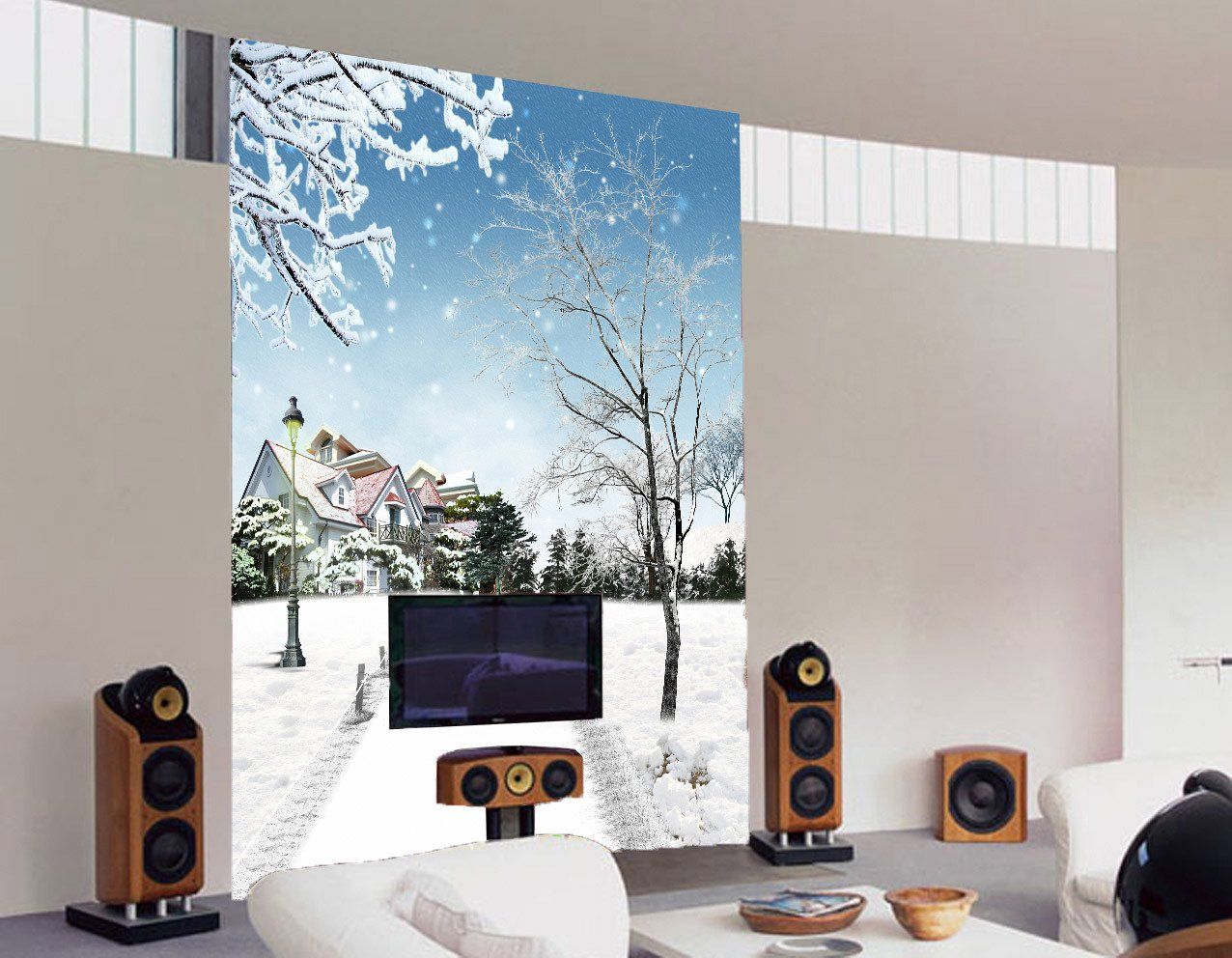 Snowing Scenery Wallpaper AJ Wallpaper