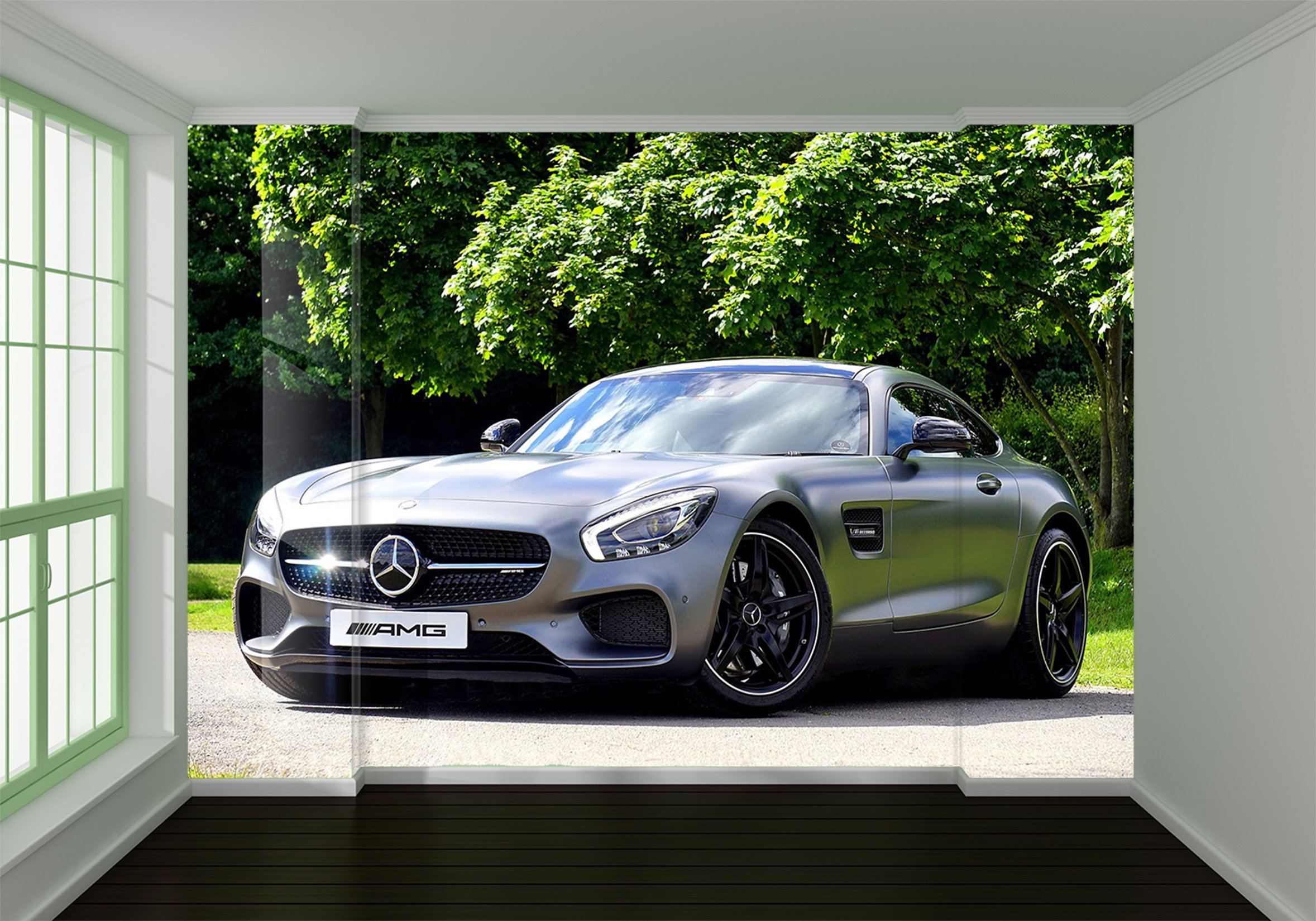 3D Tree Atuo 906 Vehicle Wall Murals Wallpaper AJ Wallpaper 2