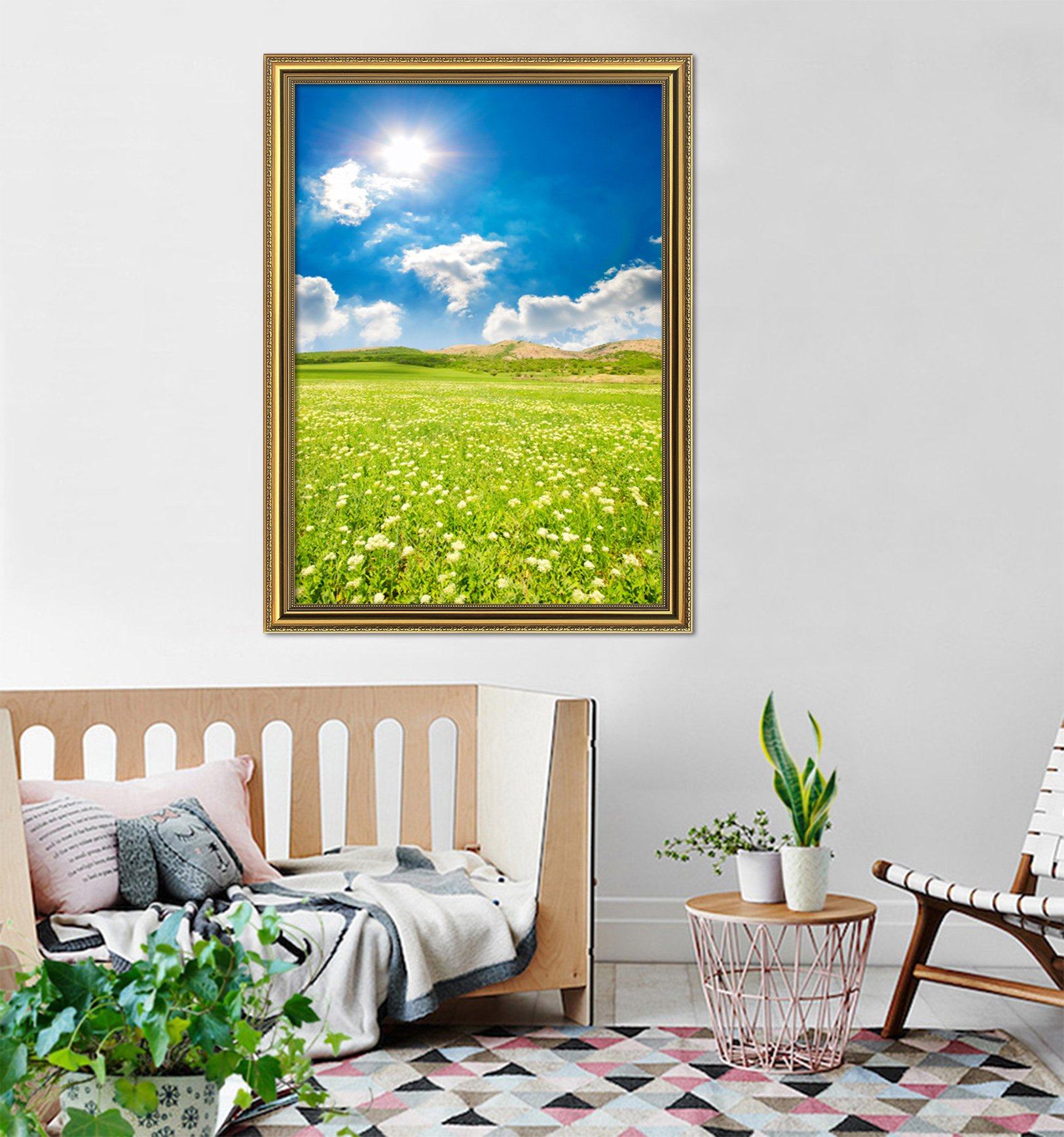 3D Montreal Flowers 030 Fake Framed Print Painting Wallpaper AJ Creativity Home