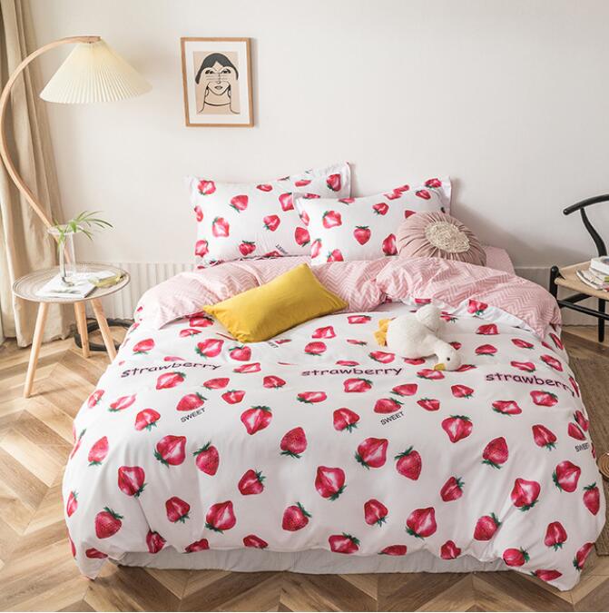 3D Lots Of Strawberries 13112 Bed Pillowcases Quilt