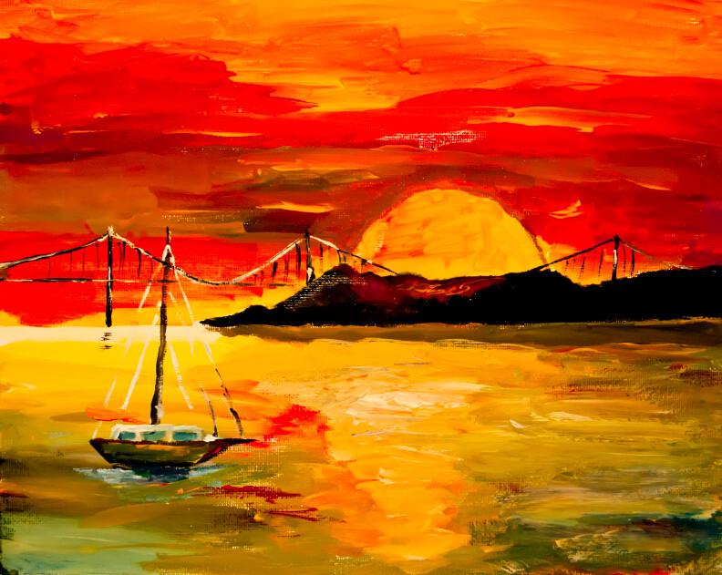 Bright Modern Painting Wallpaper AJ Wallpaper 2