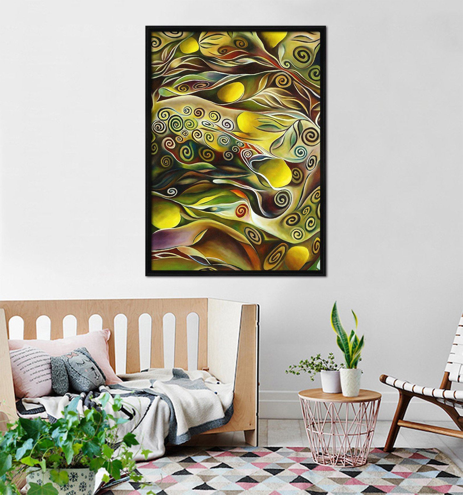 3D Abstract Bright 110 Fake Framed Print Painting Wallpaper AJ Creativity Home