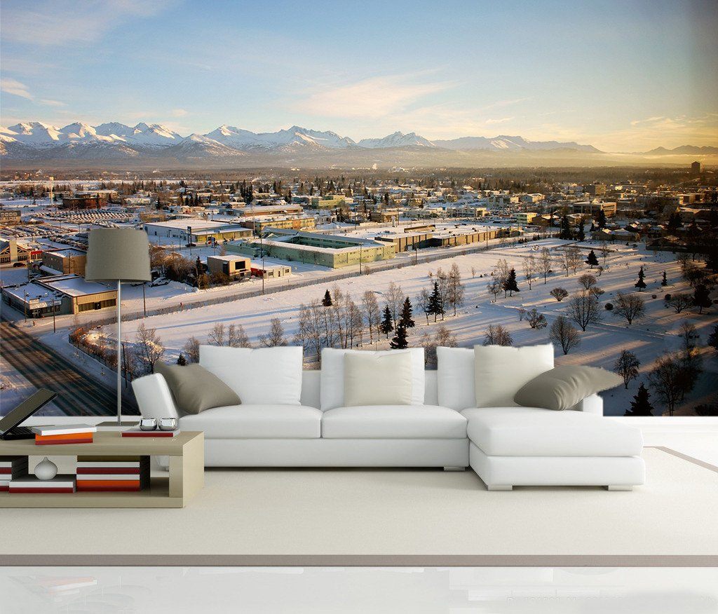 3D Snow City Pines 8 Wallpaper AJ Wallpaper