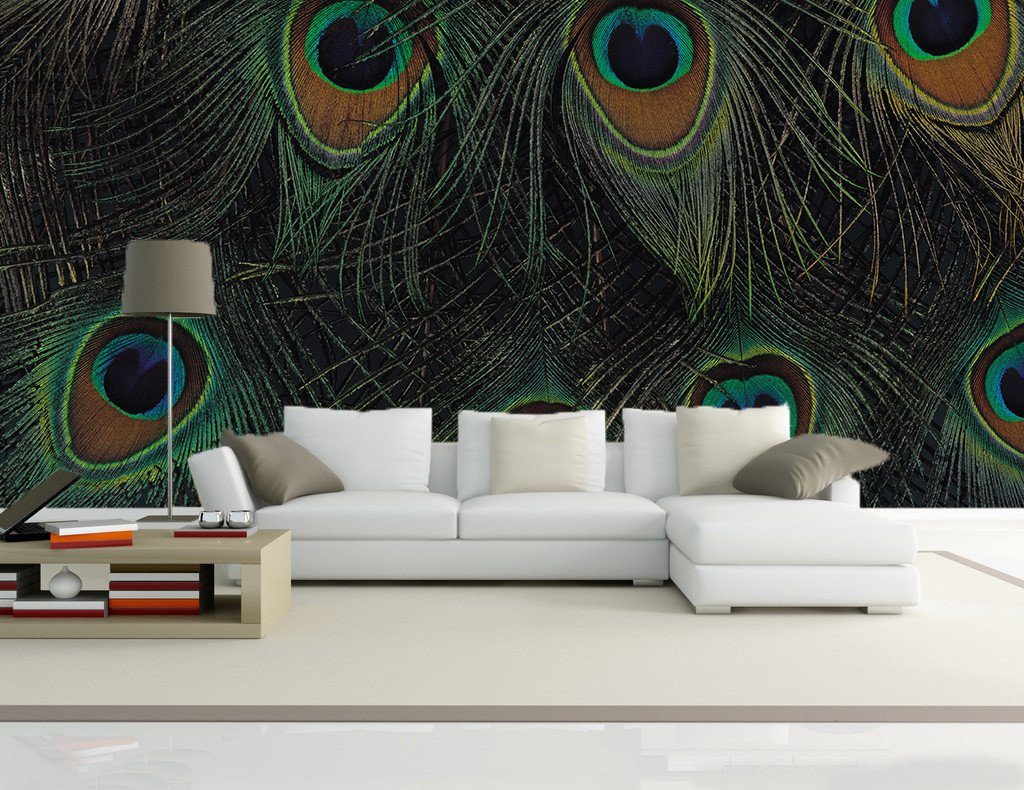 Peacock Tail Feathers Wallpaper AJ Wallpaper