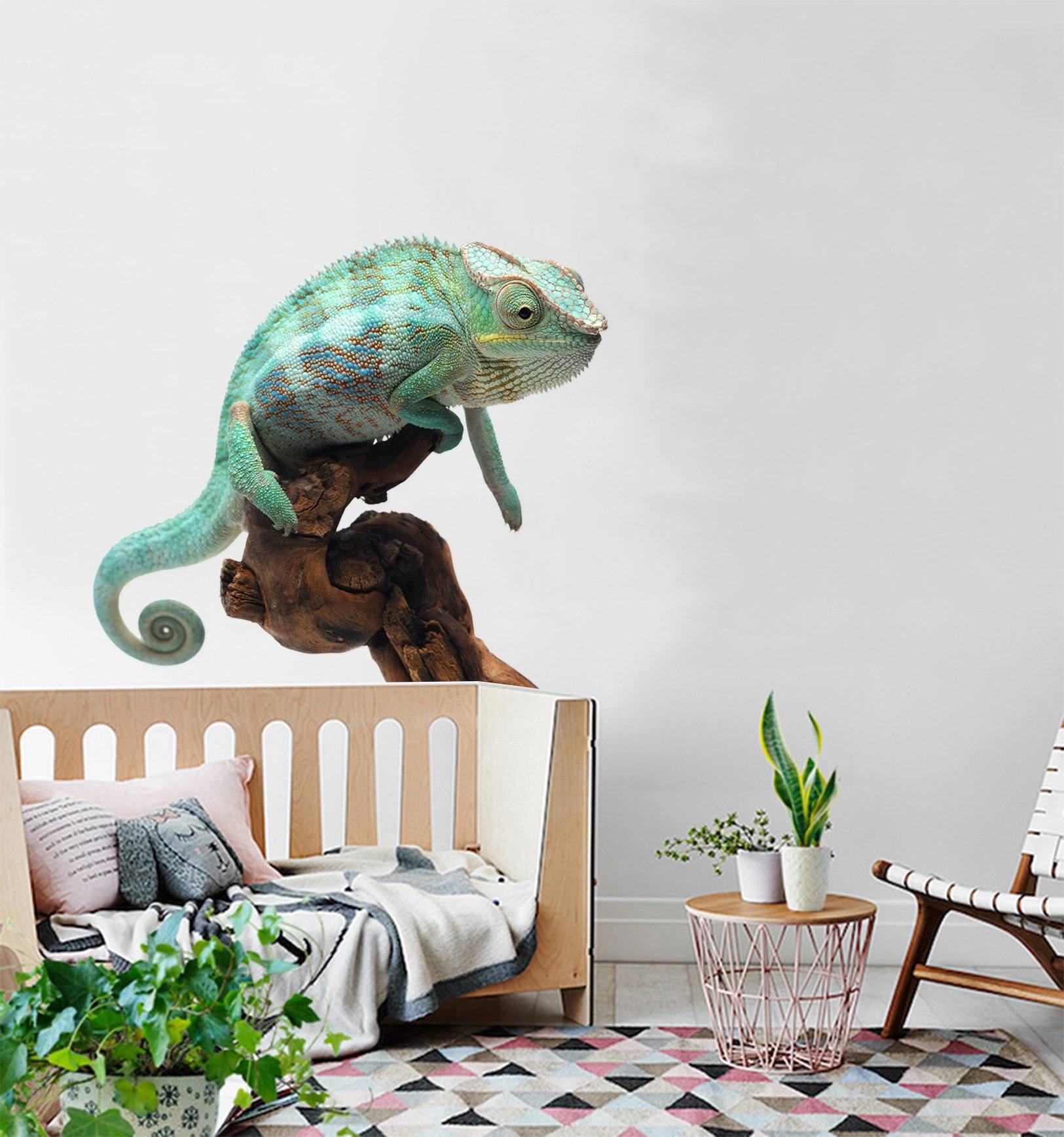 3D Lizard Face 207 Animals Wall Stickers Wallpaper AJ Wallpaper