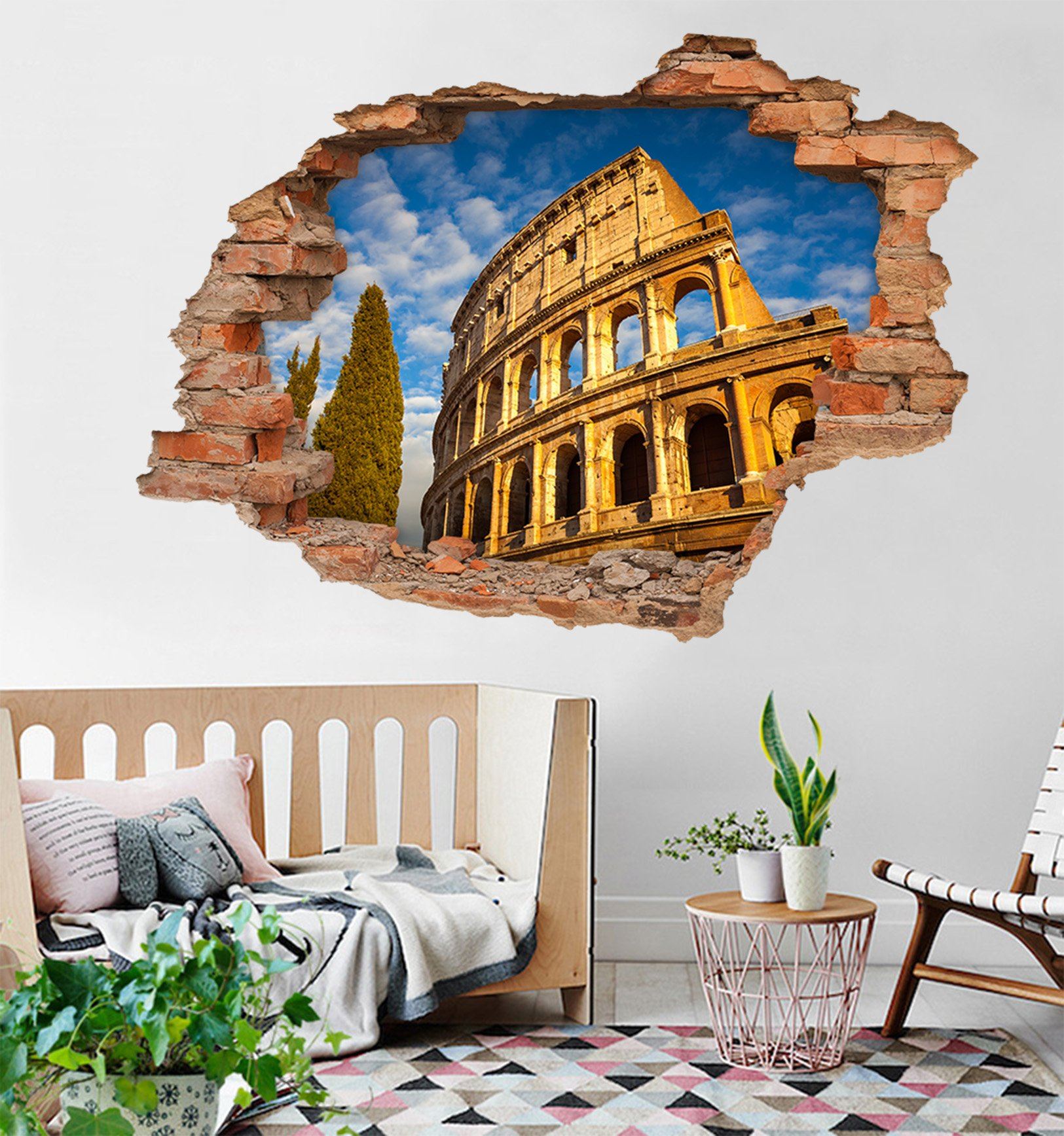 3D Rome Ancient Bullring 196 Broken Wall Murals Wallpaper AJ Wallpaper