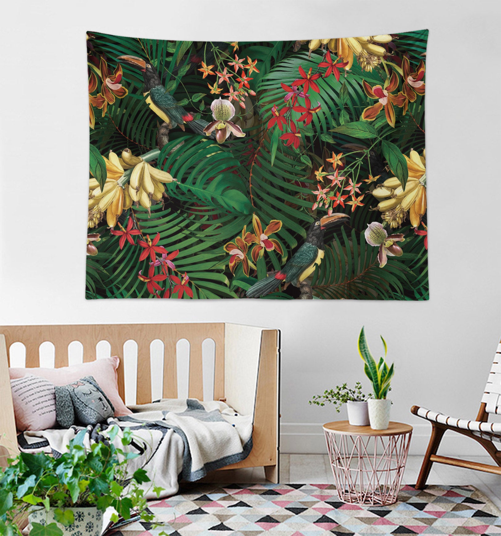 3D Banana Leaves 5339 Uta Naumann Tapestry Hanging Cloth Hang