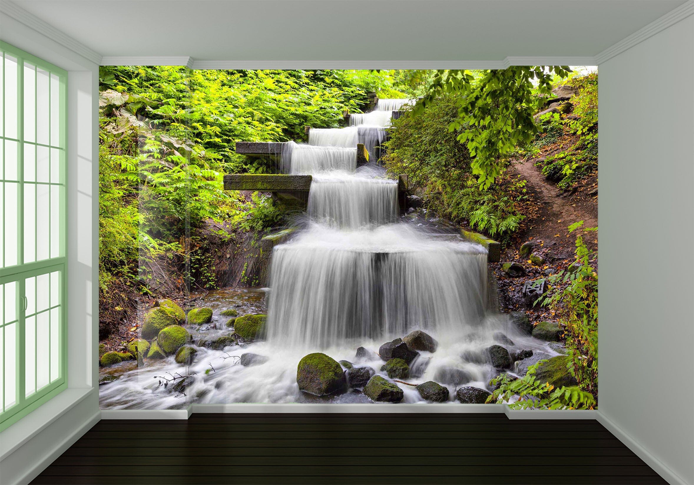 3D Forest Creek 1035 Wall Murals Wallpaper AJ Wallpaper 2