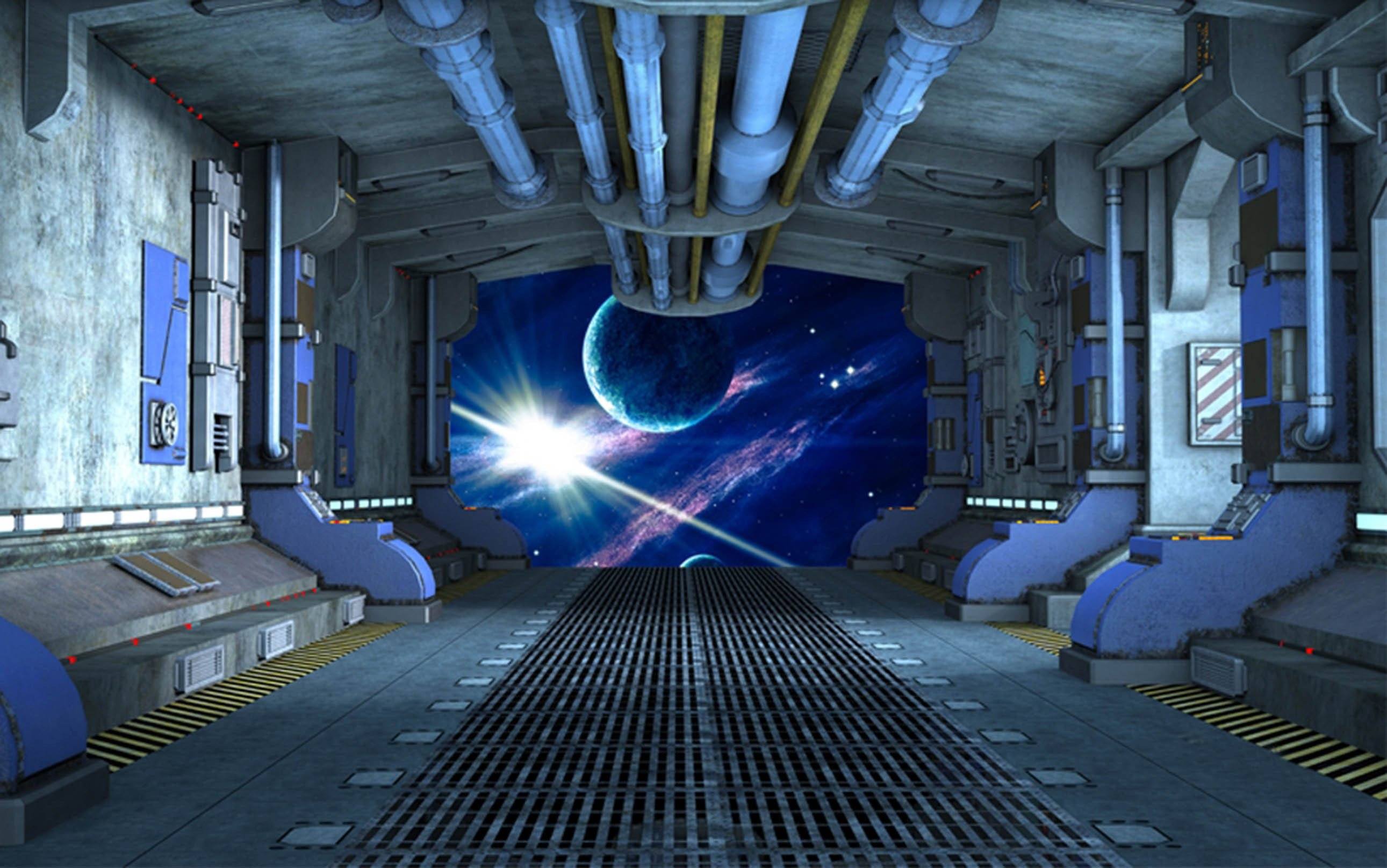 3D Spacecraft Scenery 466 Garage Door Mural Wallpaper AJ Wallpaper