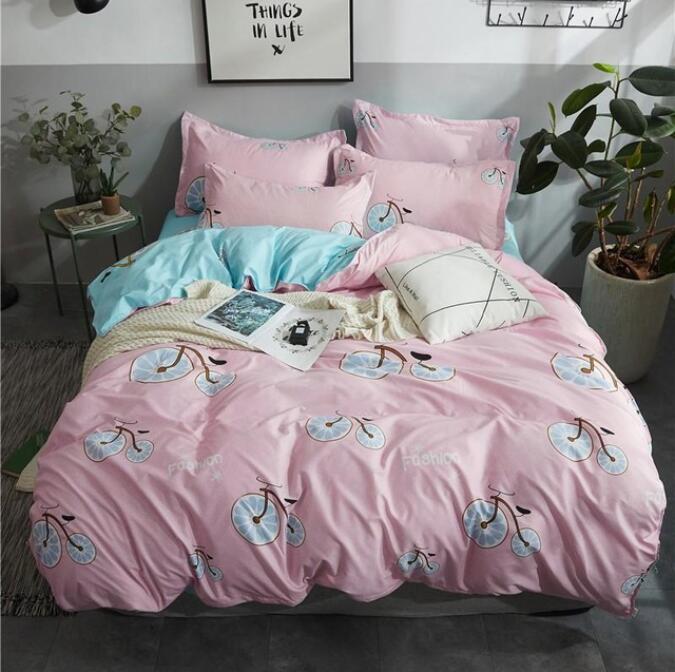 3D Bicycle 2061 Bed Pillowcases Quilt