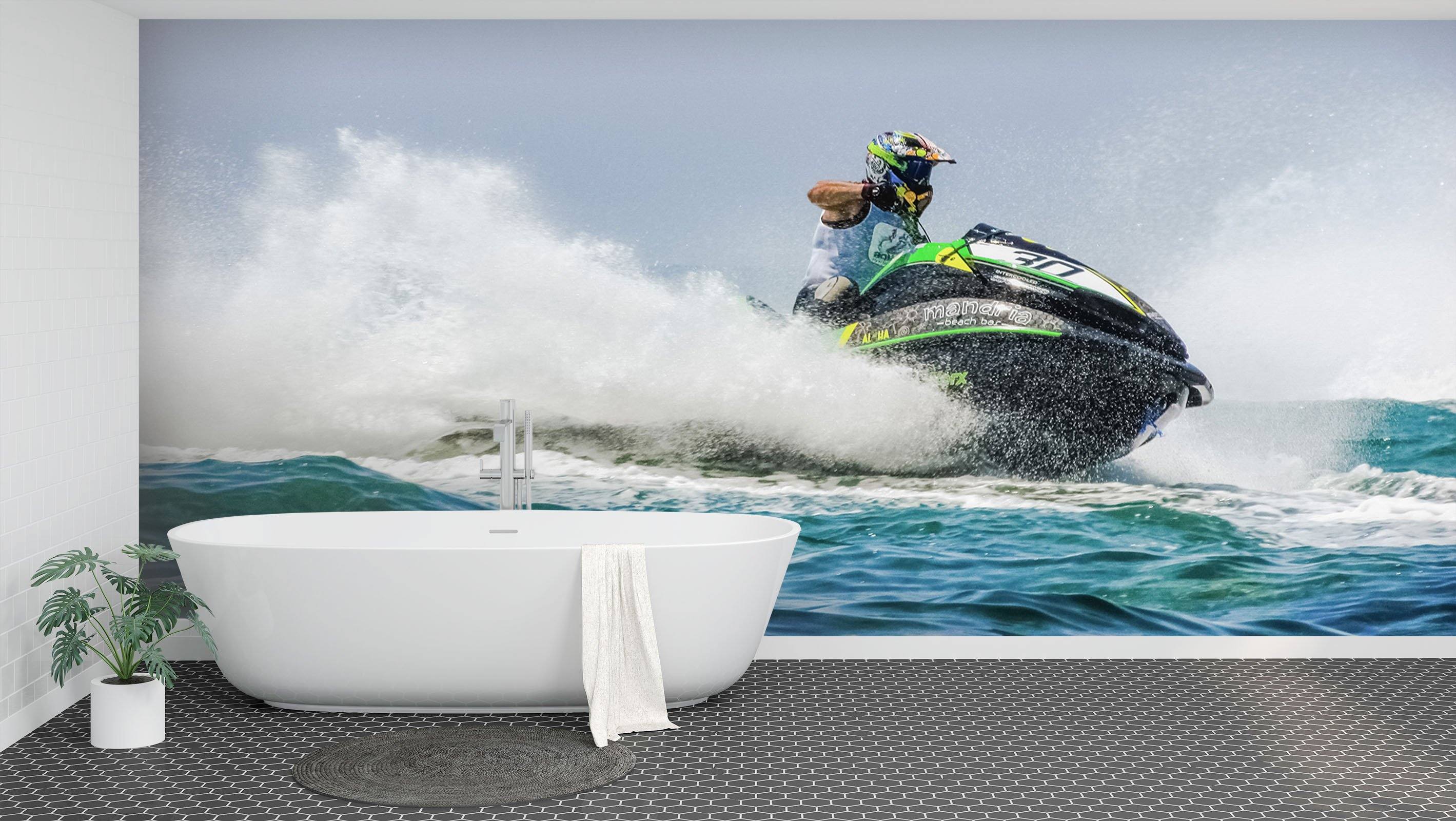 3D Jet Ski 991 Vehicle Wall Murals Wallpaper AJ Wallpaper 2