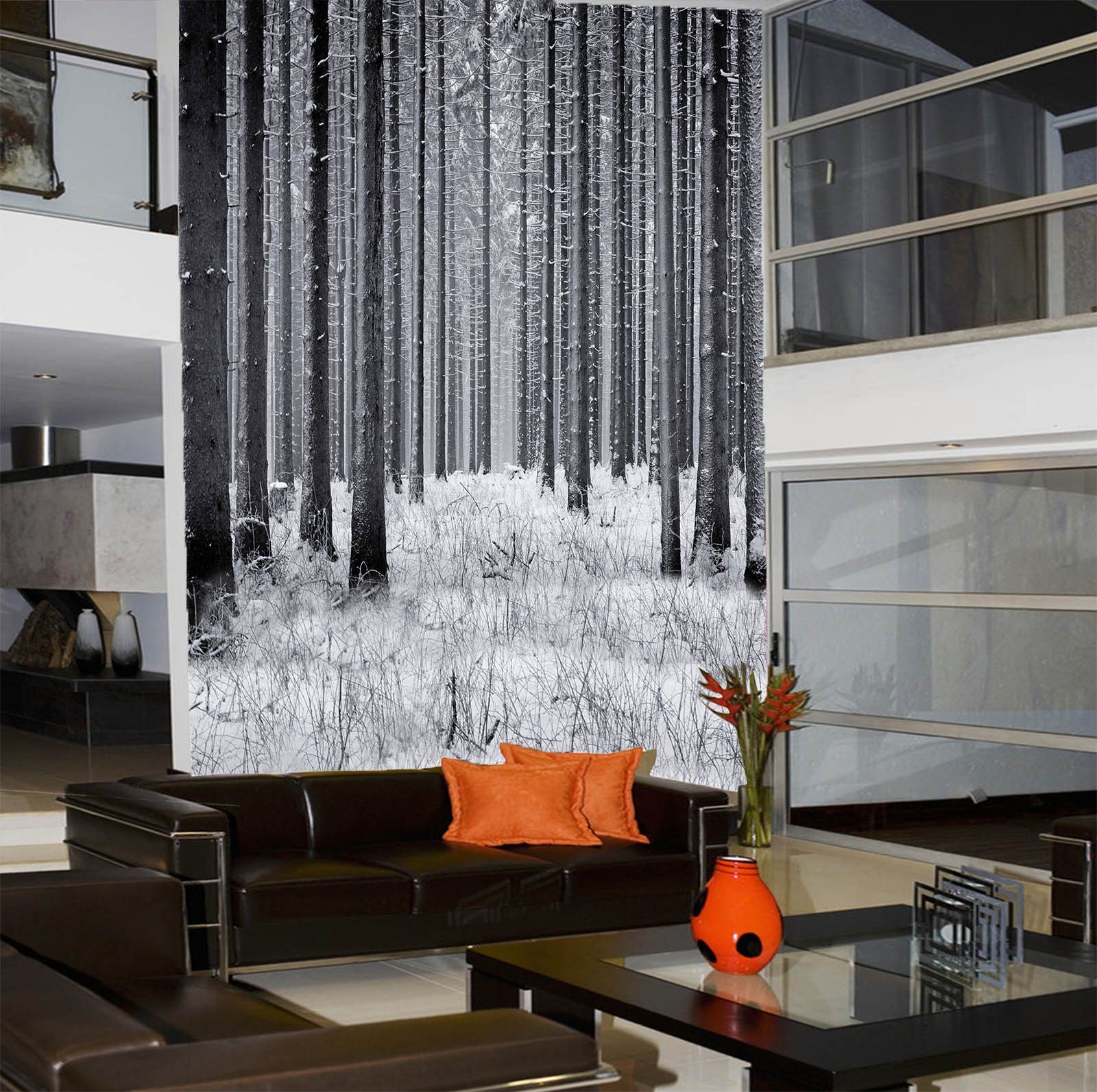 Snowy Forest Ground Wallpaper AJ Wallpaper