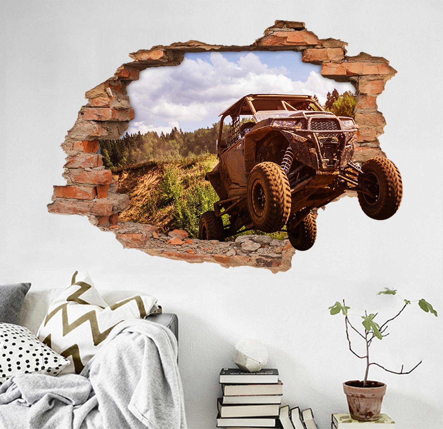 3D Old Rusty Car 72 Broken Wall Murals Wallpaper AJ Wallpaper