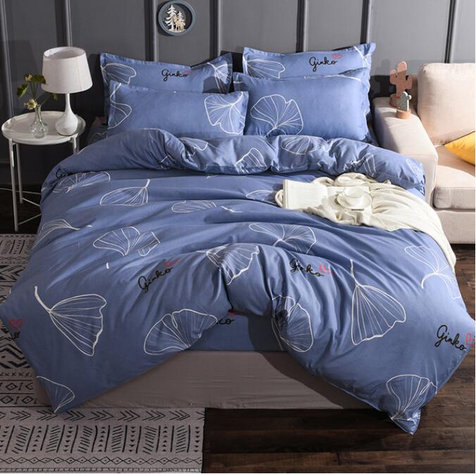 3D Ginkgo Leaf Lines 13102 Bed Pillowcases Quilt