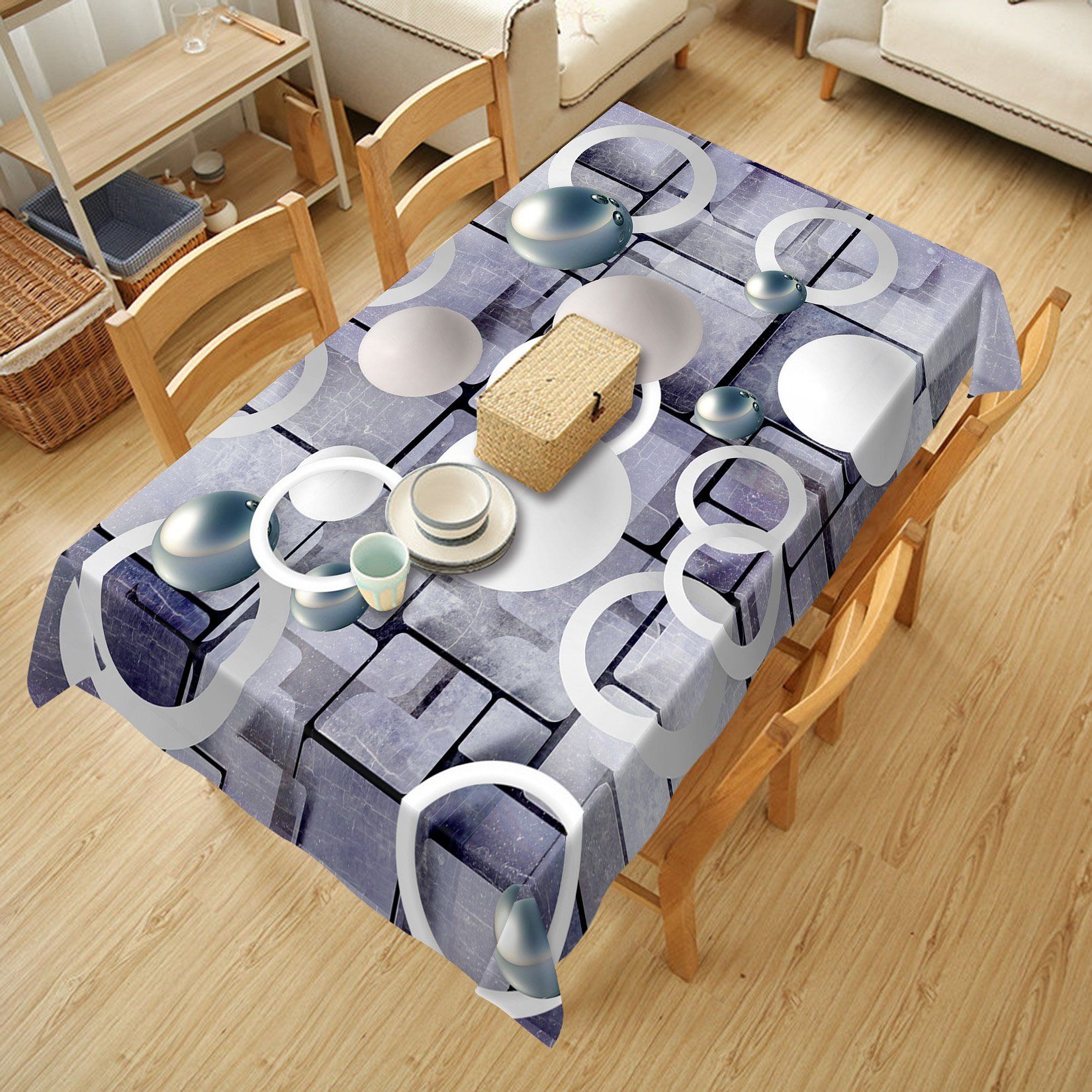 3D Ball Ferrule 74 Tablecloths Wallpaper AJ Wallpaper