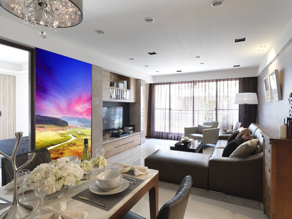 Winding River Plains Wallpaper AJ Wallpaper